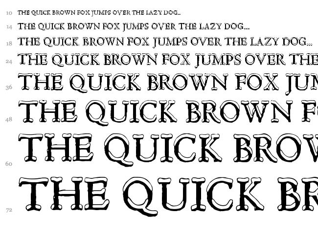 Hultog Snowdrift font waterfall